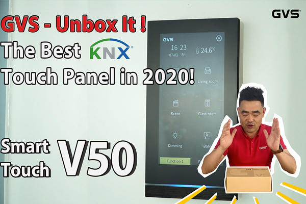 KNX智能触摸屏V50开箱